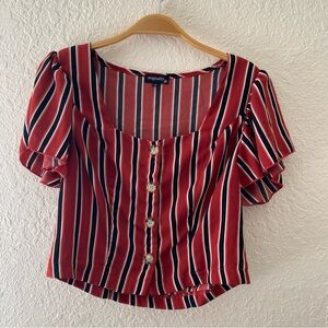 Originality Crop Top Blouse